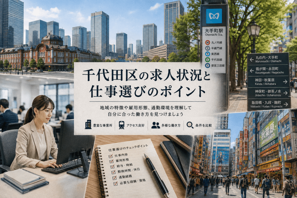 千代田区の求人状況と仕事選びのポイント