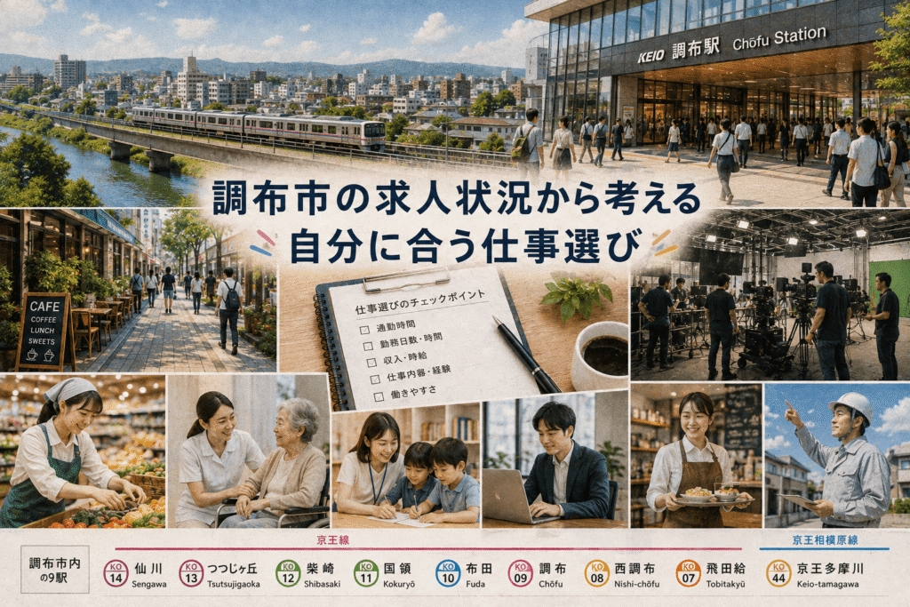 調布市の求人状況から考える自分に合う仕事選び