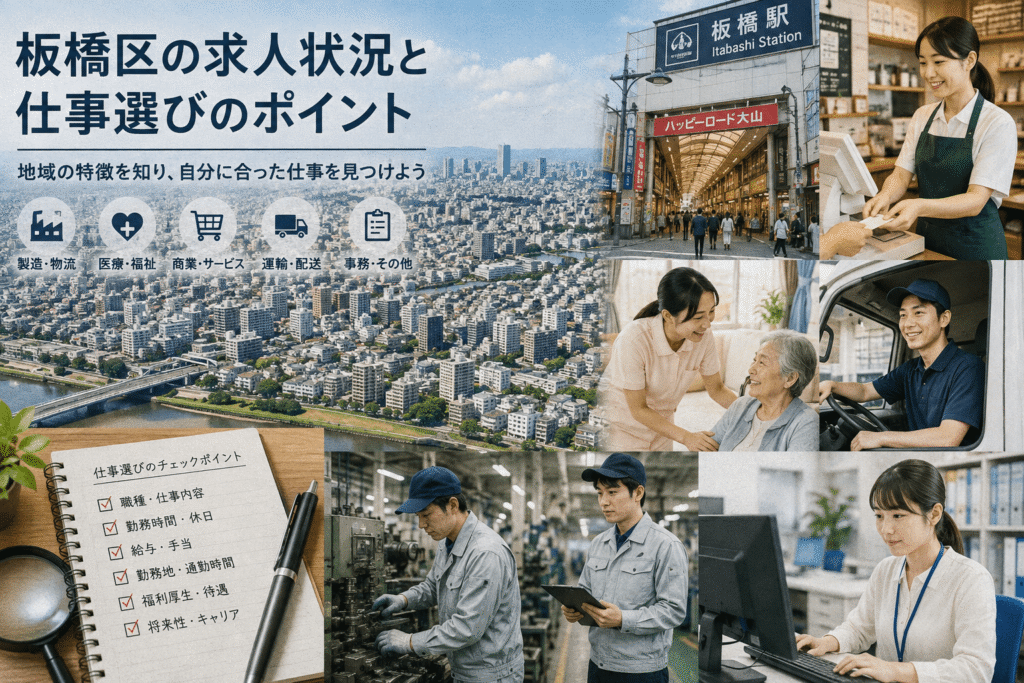 板橋区の求人状況と仕事選びのポイント
