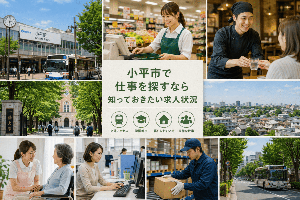 小平市で仕事を探すなら知っておきたい求人状況