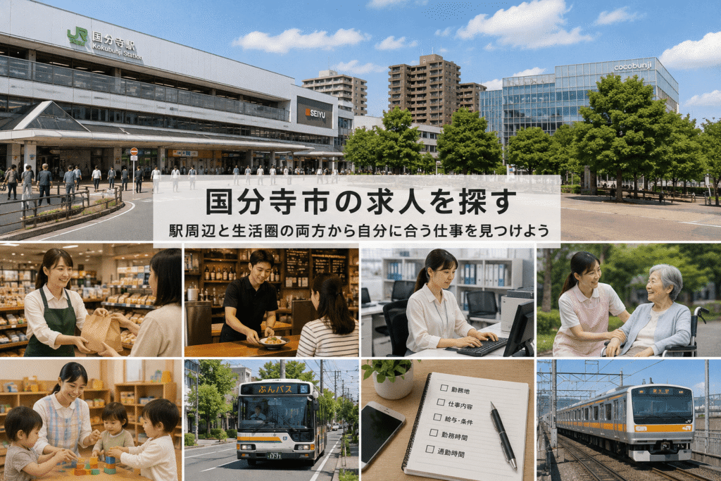 国分寺市で仕事を探すときに知っておきたい求人状況