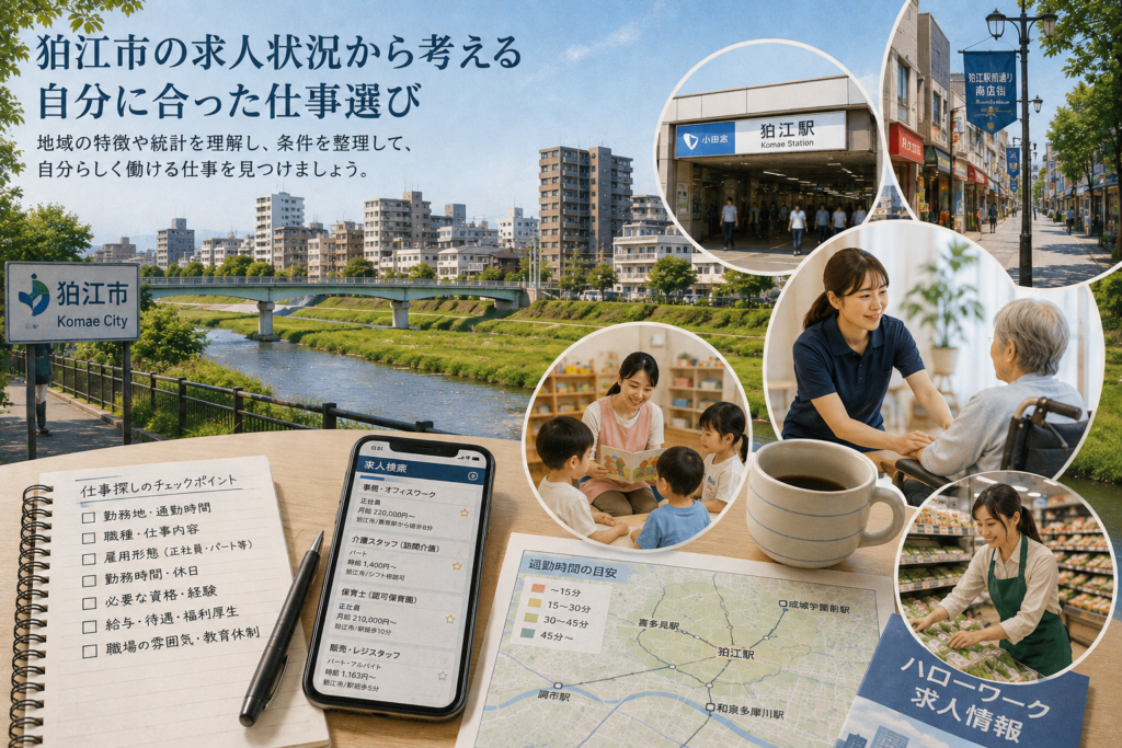 狛江市の求人状況から考える自分に合った仕事選び