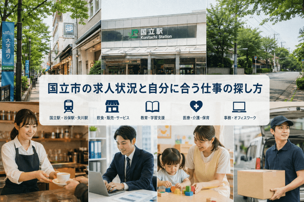 国立市の求人状況と自分に合う仕事の探し方