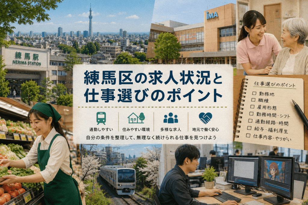 練馬区の求人状況と仕事選びのポイント