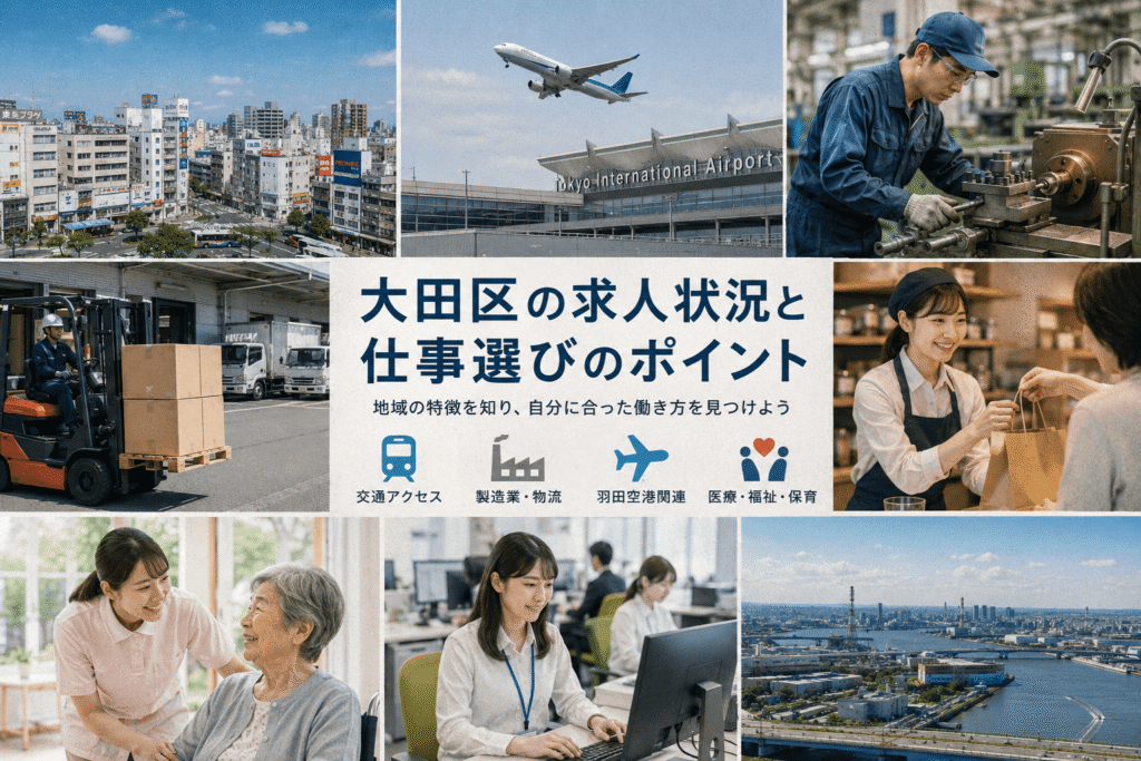 大田区の求人状況と仕事選びのポイント