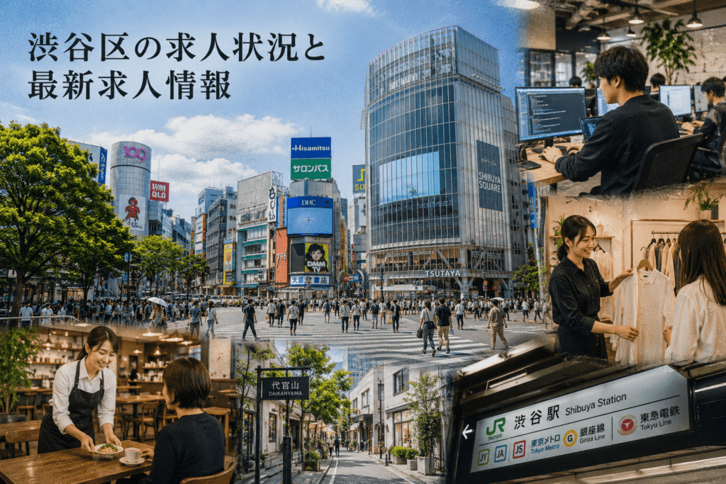 渋谷区の求人状況と最新求人情報