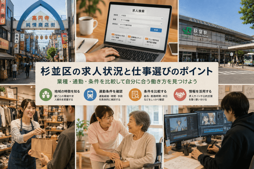 杉並区の求人状況と仕事選びのポイント