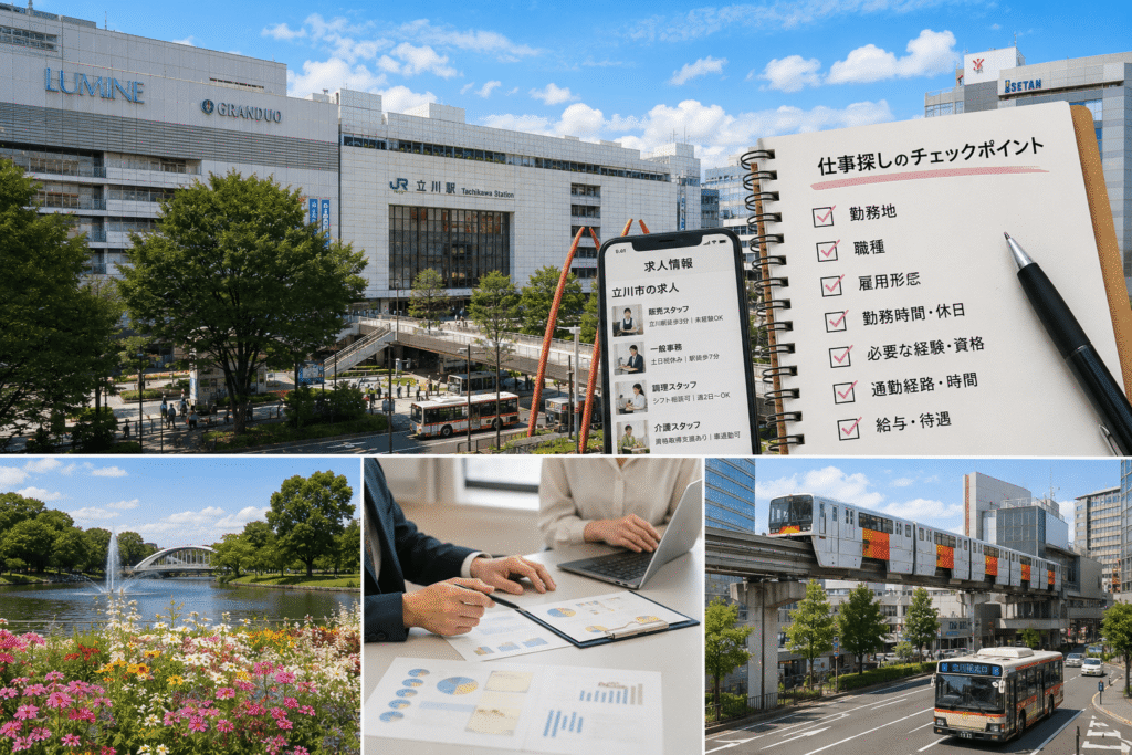 立川市の求人状況から考える自分に合う働き方