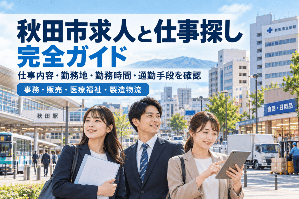 秋田市求人と仕事探し完全ガイド